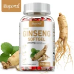 BUPORUI Lion’s Mane, Reishi & Cordyceps Capsules | Energy & Immune Support