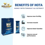 BEESHOP Hota Honey™ – Tongkat Ali Vitality Blend (7g x 5 Sachets) - Image 2