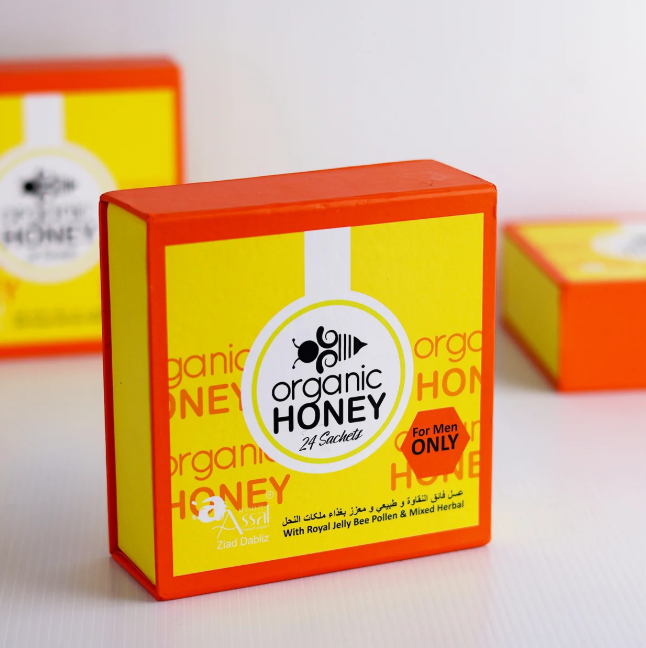 organichoney.png Organic Honey for Men – Export Carton - Image 1
